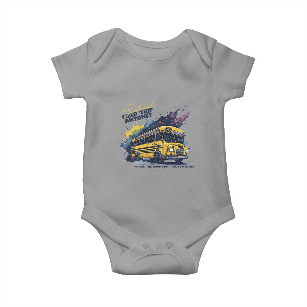 School Field Trip Anyone Baby Onesie School Bus Teacher - Wonder Print Shop