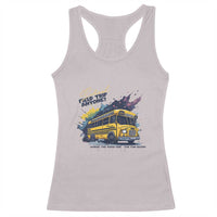 School Field Trip Anyone Racerback Tank Top School Bus Teacher - Wonder Print Shop