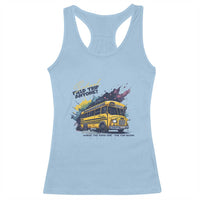 School Field Trip Anyone Racerback Tank Top School Bus Teacher - Wonder Print Shop