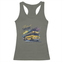 School Field Trip Anyone Racerback Tank Top School Bus Teacher - Wonder Print Shop
