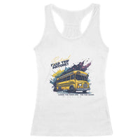 School Field Trip Anyone Racerback Tank Top School Bus Teacher - Wonder Print Shop