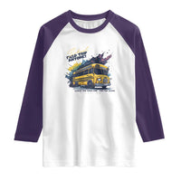 School Field Trip Anyone Raglan Shirt School Bus Teacher - Wonder Print Shop