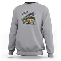 School Field Trip Anyone Sweatshirt School Bus Teacher - Wonder Print Shop