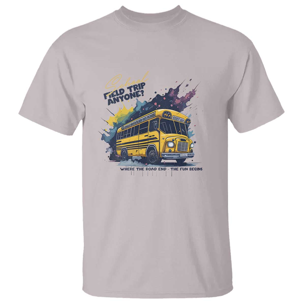 School Field Trip Anyone T Shirt School Bus Teacher - Wonder Print Shop