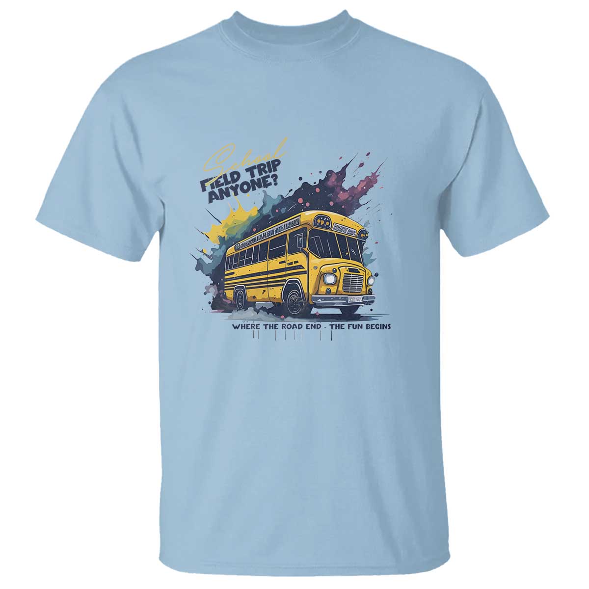 School Field Trip Anyone T Shirt School Bus Teacher - Wonder Print Shop