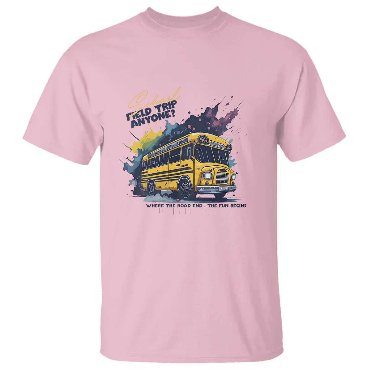 School Field Trip Anyone T Shirt School Bus Teacher - Wonder Print Shop