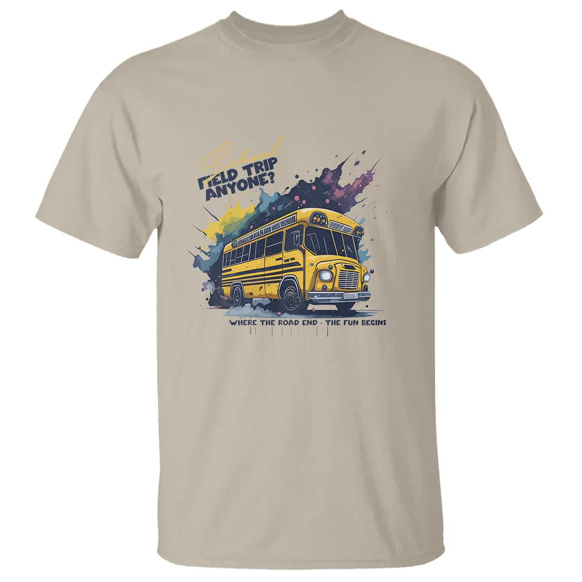 School Field Trip Anyone T Shirt School Bus Teacher - Wonder Print Shop