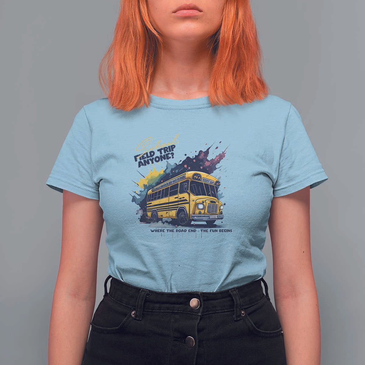 School Field Trip Anyone T Shirt For Women School Bus Teacher - Wonder Print Shop