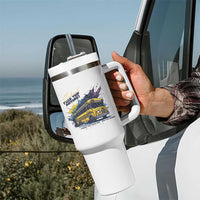 School Field Trip Anyone Tumbler With Handle School Bus Teacher - Wonder Print Shop