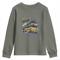 School Field Trip Anyone Youth Sweatshirt School Bus Teacher - Wonder Print Shop