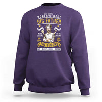 BBQ Father Sweatshirt Grill Master World's Best Big Father The Man The Myth The Legend Father's Day - Wonder Print Shop