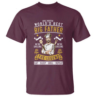 BBQ Father T Shirt Grill Master World's Best Big Father The Man The Myth The Legend Father's Day - Wonder Print Shop