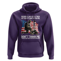 Memorial Day Is For Them Veteran's Day Is For Me Hoodie Decoration Day American Flag - Wonder Print Shop