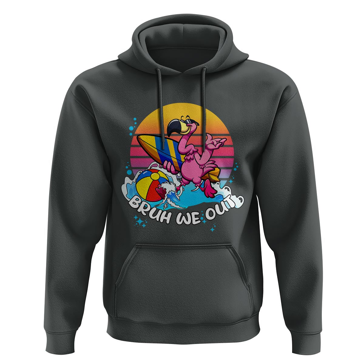 Funny Summer Vacation Hoodie Bruh We Out Happy Last Day Of School - Wonder Print Shop