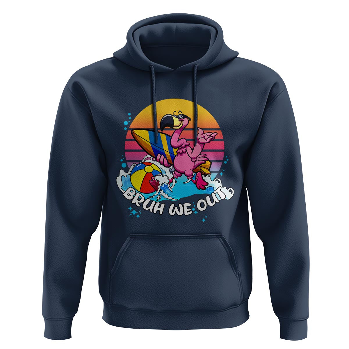 Funny Summer Vacation Hoodie Bruh We Out Happy Last Day Of School - Wonder Print Shop
