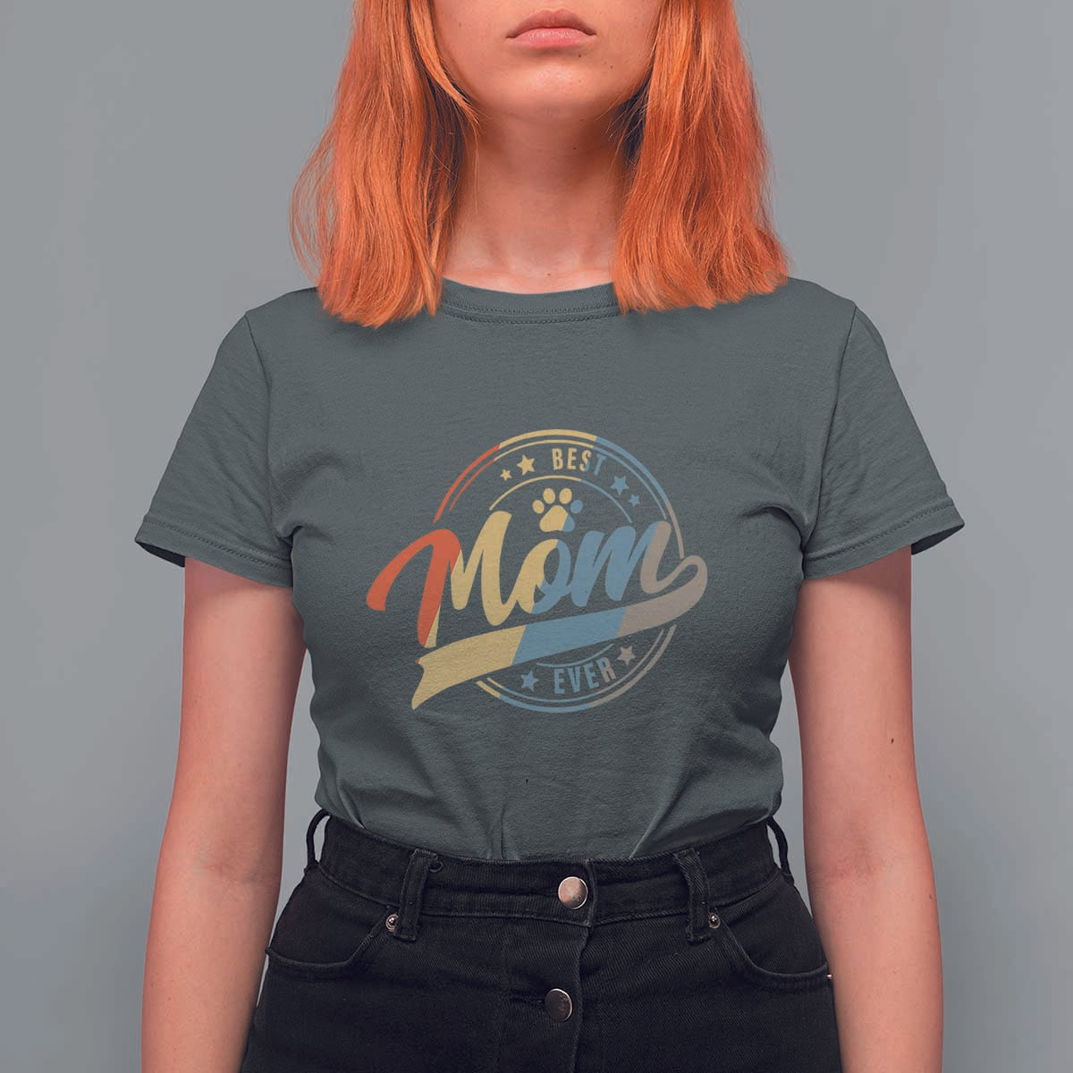 Best Dog Mom Ever T Shirt For Women Fur Mama Mother's Day - Wonder Print Shop