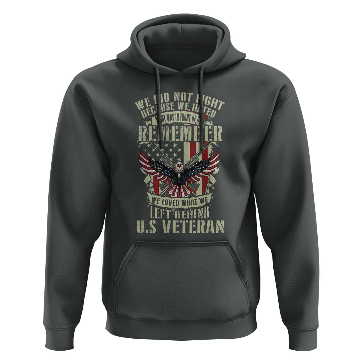 Memorial Day Hoodie Honor And Remeber Eagle - Wonder Print Shop