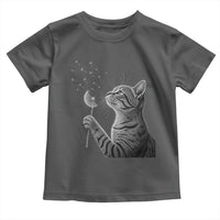 Cat Blowing Dandelion Toddler T Shirt Kitten Making A Wish Nature Art