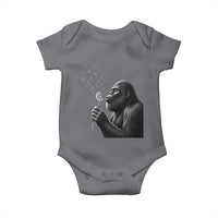Bigfoot Blowing Dandelion Baby Onesie Funny Sasquatch Making A Wish