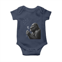 Bigfoot Blowing Dandelion Baby Onesie Funny Sasquatch Making A Wish