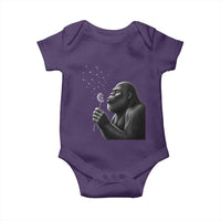 Bigfoot Blowing Dandelion Baby Onesie Funny Sasquatch Making A Wish