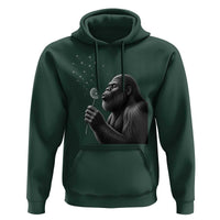 Bigfoot Blowing Dandelion Hoodie Funny Sasquatch Making A Wish
