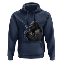 Bigfoot Blowing Dandelion Hoodie Funny Sasquatch Making A Wish