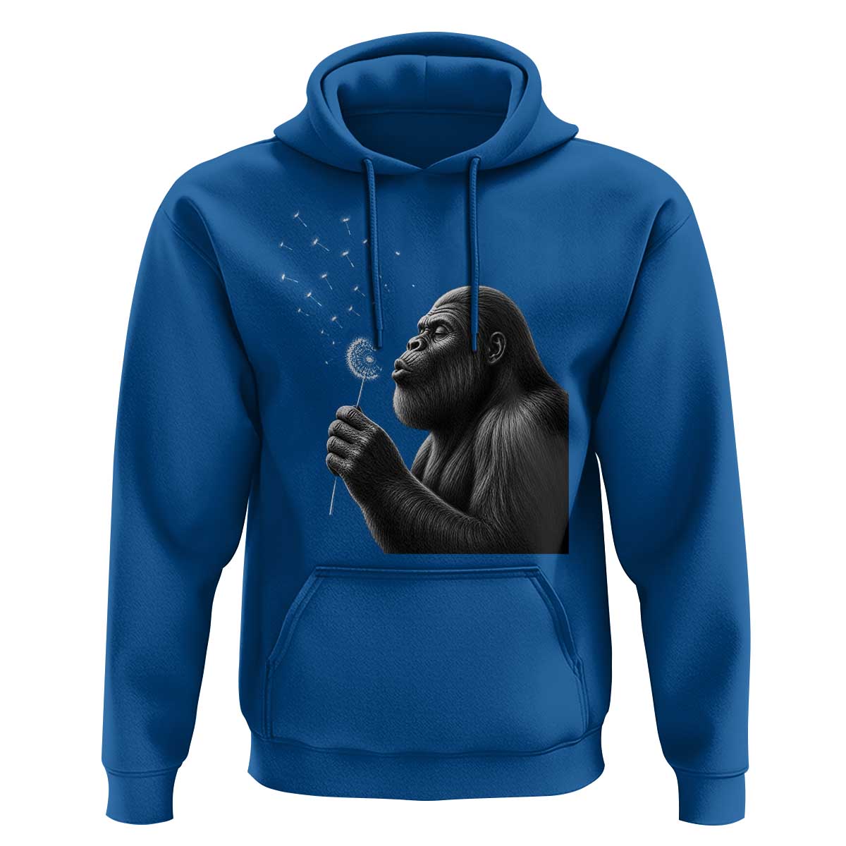 Bigfoot Blowing Dandelion Hoodie Funny Sasquatch Making A Wish