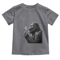 Bigfoot Blowing Dandelion Toddler T Shirt Funny Sasquatch Making A Wish