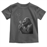 Bigfoot Blowing Dandelion Toddler T Shirt Funny Sasquatch Making A Wish