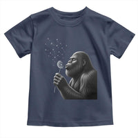 Bigfoot Blowing Dandelion Toddler T Shirt Funny Sasquatch Making A Wish