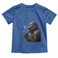 Bigfoot Blowing Dandelion Toddler T Shirt Funny Sasquatch Making A Wish