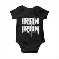 Iron Sharpens Iron Baby Onesie Christian Bible Scripture Gym Workout