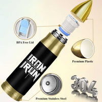 Iron Sharpens Iron Bullet Tumbler Christian Bible Scripture Gym Workout