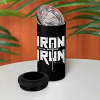Iron Sharpens Iron 4 in 1 Can Cooler Tumbler Christian Bible Scripture Gym Workout
