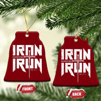 Iron Sharpens Iron Ceramic Ornament Christian Bible Scripture Gym Workout