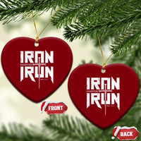 Iron Sharpens Iron Ceramic Ornament Christian Bible Scripture Gym Workout