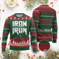 Iron Sharpens Iron Ugly Christmas Sweater Christian Bible Scripture Gym Workout