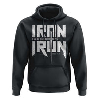Iron Sharpens Iron Hoodie Christian Bible Scripture Gym Workout
