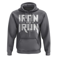 Iron Sharpens Iron Hoodie Christian Bible Scripture Gym Workout