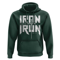 Iron Sharpens Iron Hoodie Christian Bible Scripture Gym Workout