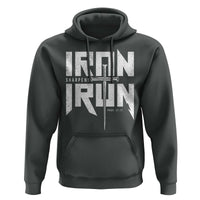 Iron Sharpens Iron Hoodie Christian Bible Scripture Gym Workout