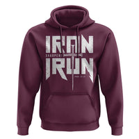 Iron Sharpens Iron Hoodie Christian Bible Scripture Gym Workout
