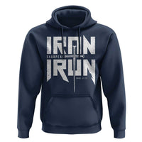 Iron Sharpens Iron Hoodie Christian Bible Scripture Gym Workout
