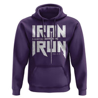 Iron Sharpens Iron Hoodie Christian Bible Scripture Gym Workout