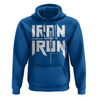 Iron Sharpens Iron Hoodie Christian Bible Scripture Gym Workout