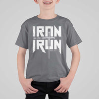 Iron Sharpens Iron T Shirt For Kid Christian Bible Scripture Gym Workout