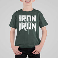 Iron Sharpens Iron T Shirt For Kid Christian Bible Scripture Gym Workout