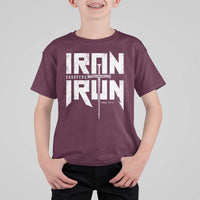 Iron Sharpens Iron T Shirt For Kid Christian Bible Scripture Gym Workout
