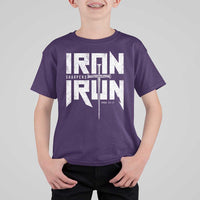 Iron Sharpens Iron T Shirt For Kid Christian Bible Scripture Gym Workout